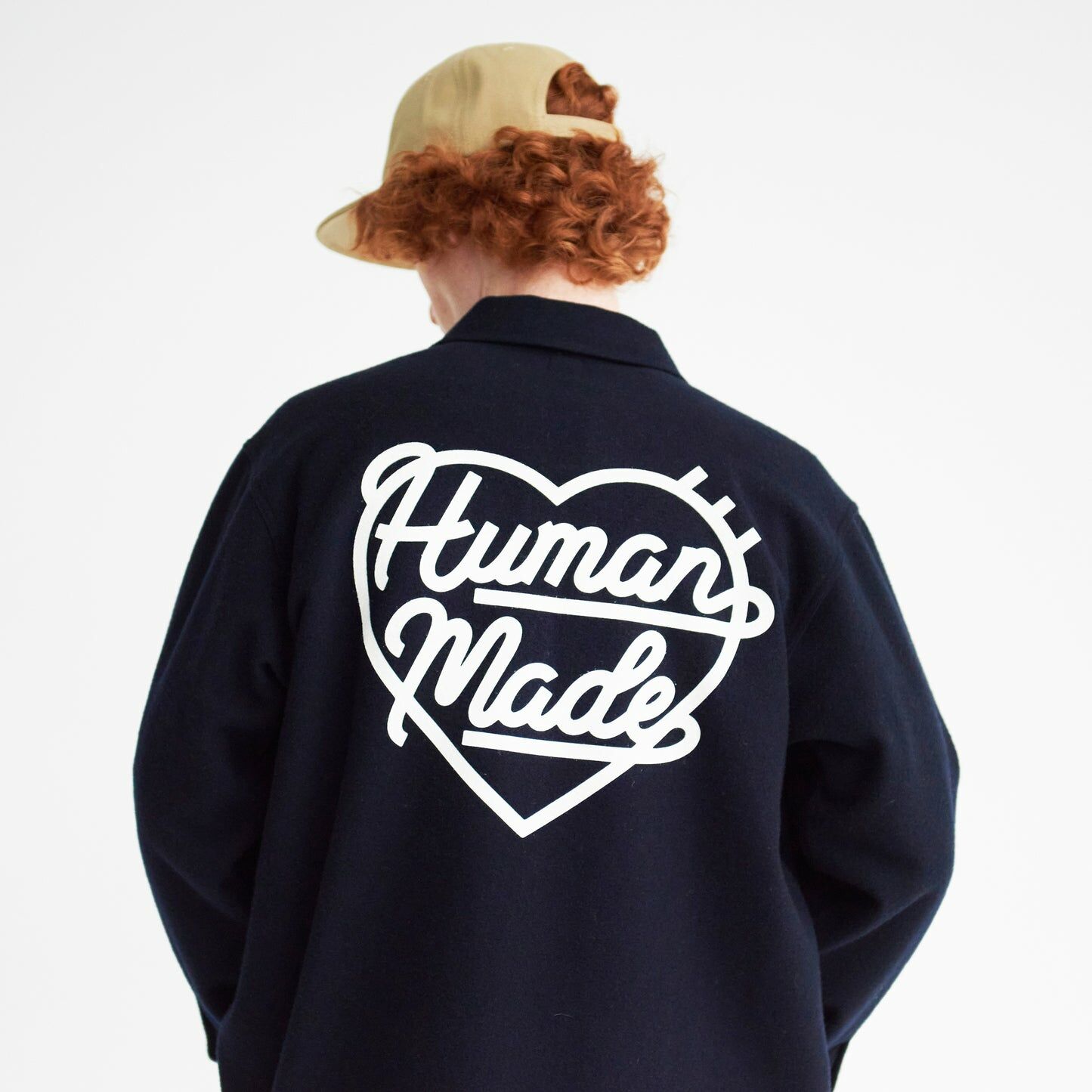 2023AW HUMAN MADE WOOL CPO SHIRTS 背後LV愛心羊毛襯衫現貨