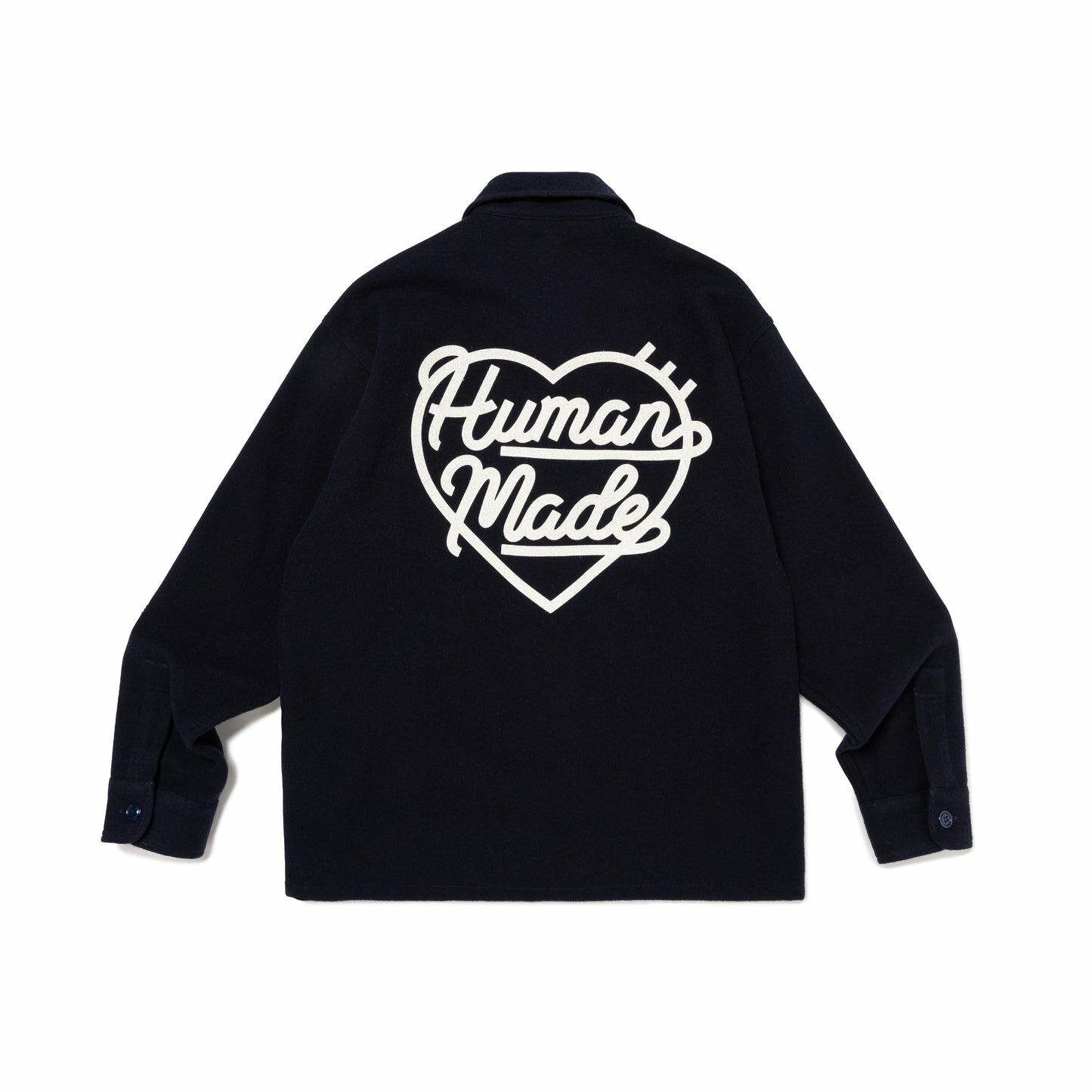 2023AW HUMAN MADE WOOL CPO SHIRTS 背後LV愛心羊毛襯衫現貨