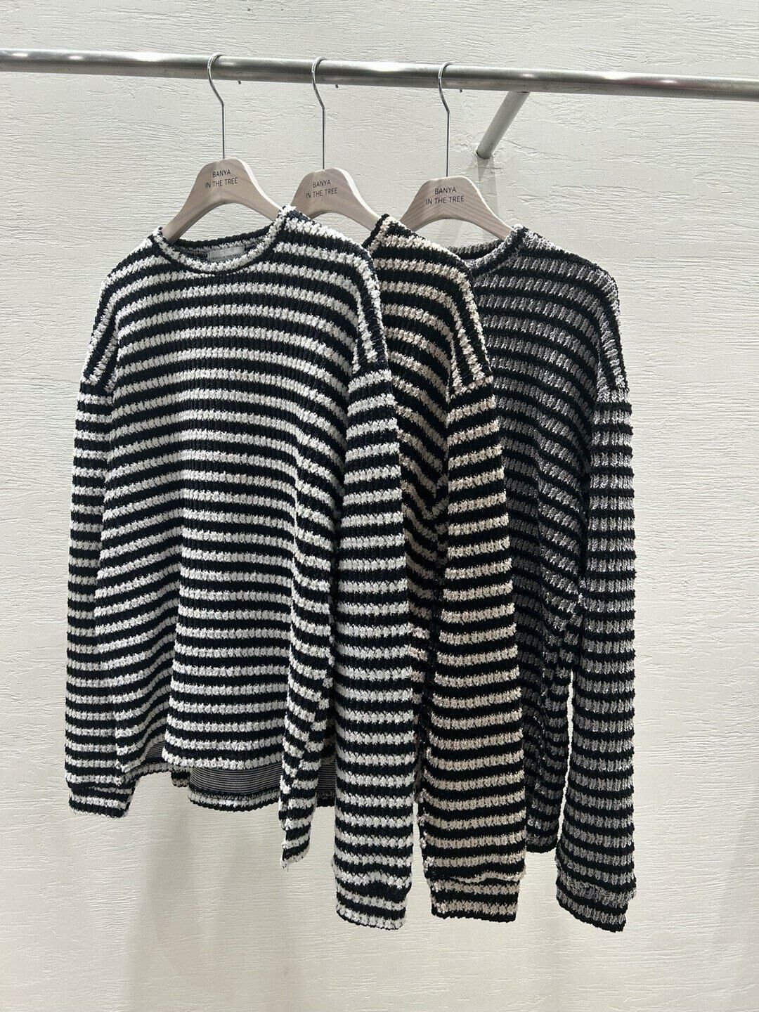 圓領橫紋針織衫 BANYA-010T