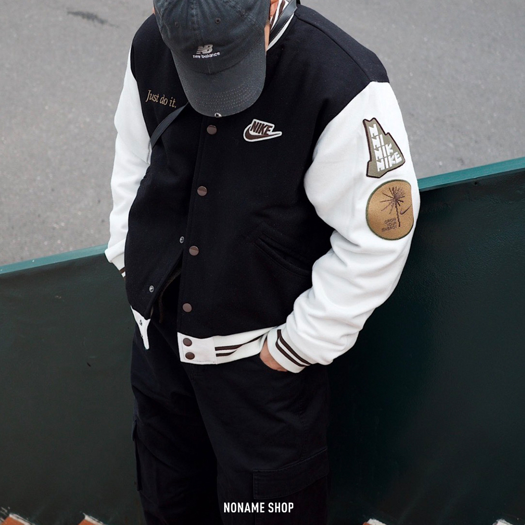 NIKE OUTDOOR VARSITY JACKET 羊毛 刺繡 棒球外套 兩色 (男款)