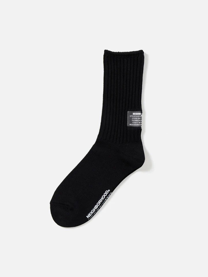 NEIGHBORHOOD RIB SOCKS 標籤長襪