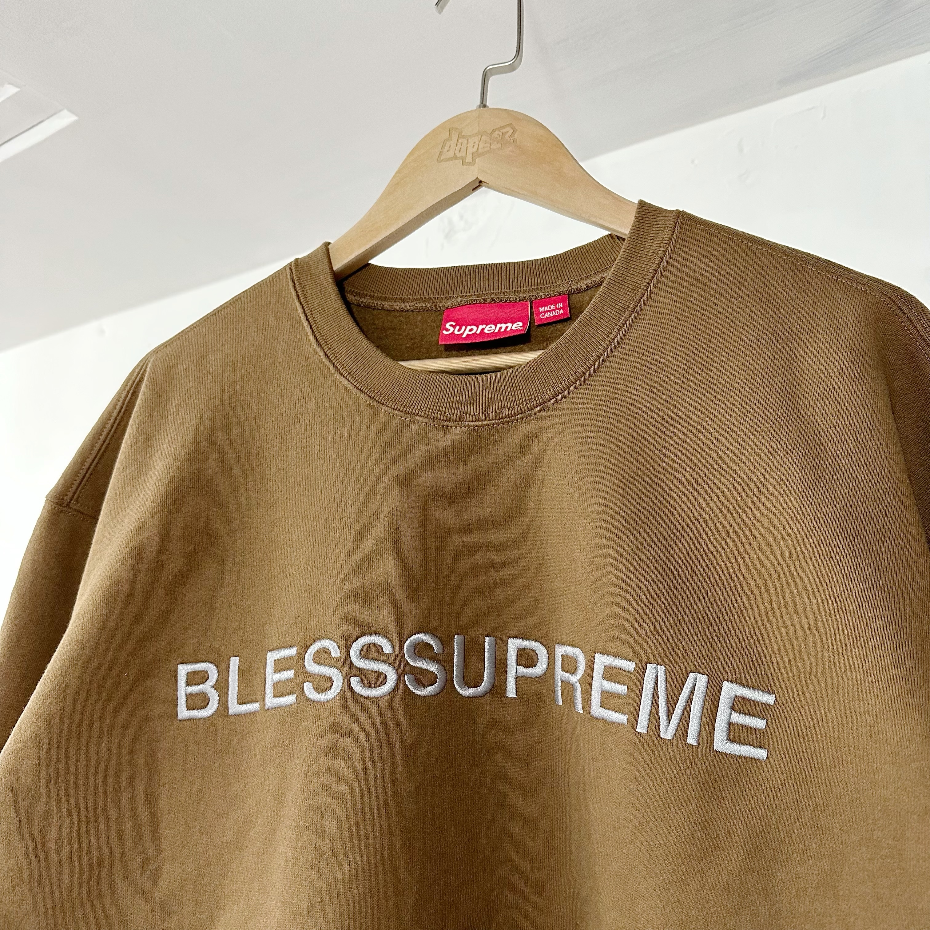 SUPREME FW23 BLESS CREWNECK BROWN 衛衣