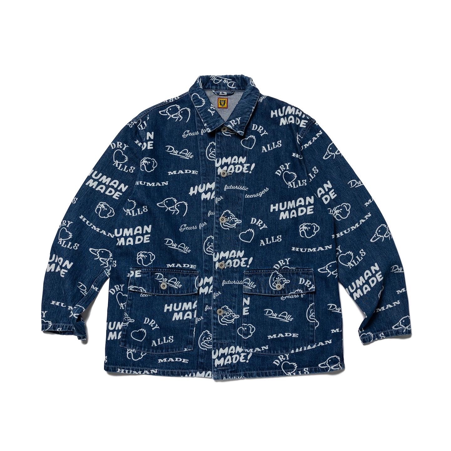 Human Made Print Denim Coverall Jacket