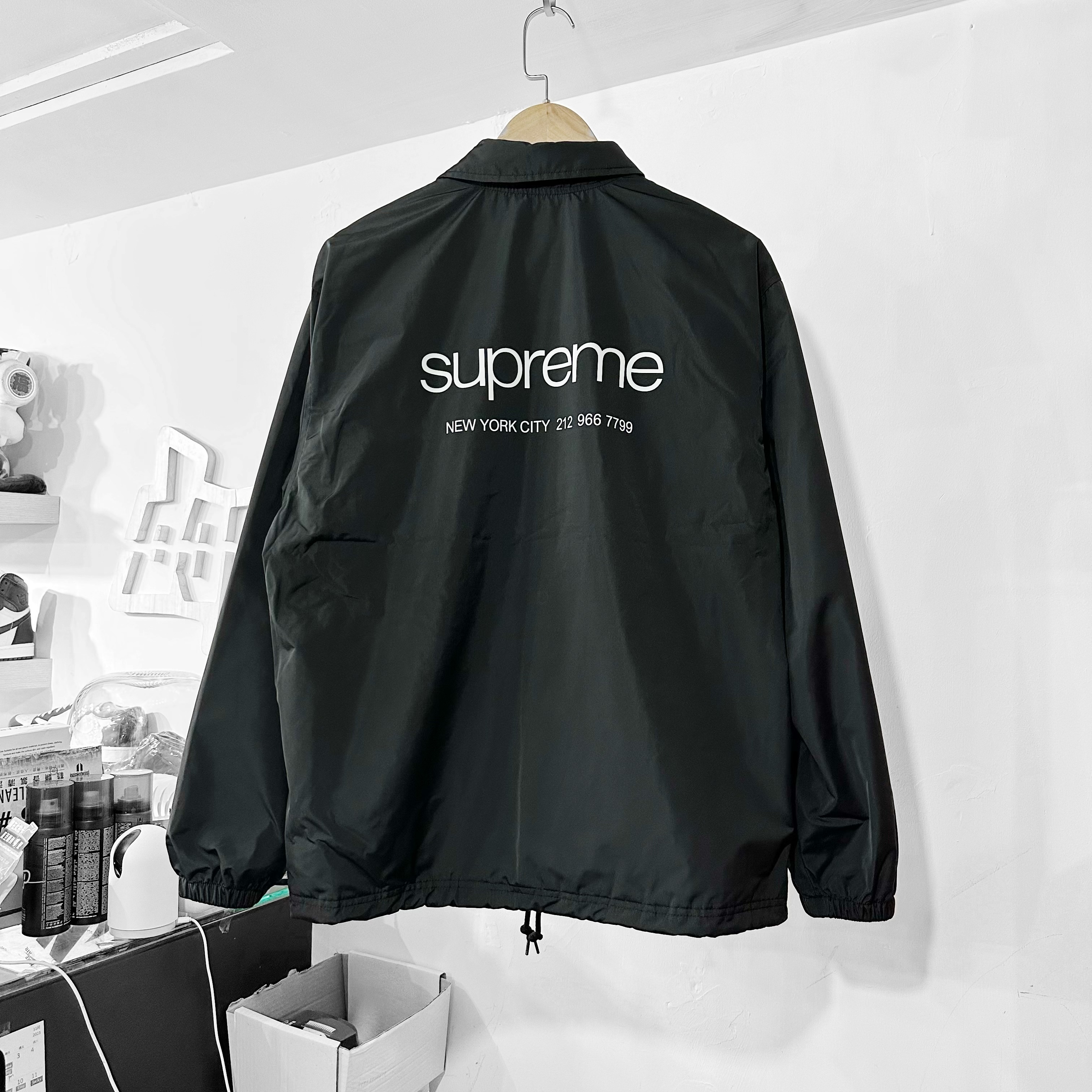 SUPREME FW23 NYC COACHES  JACKET BLACK