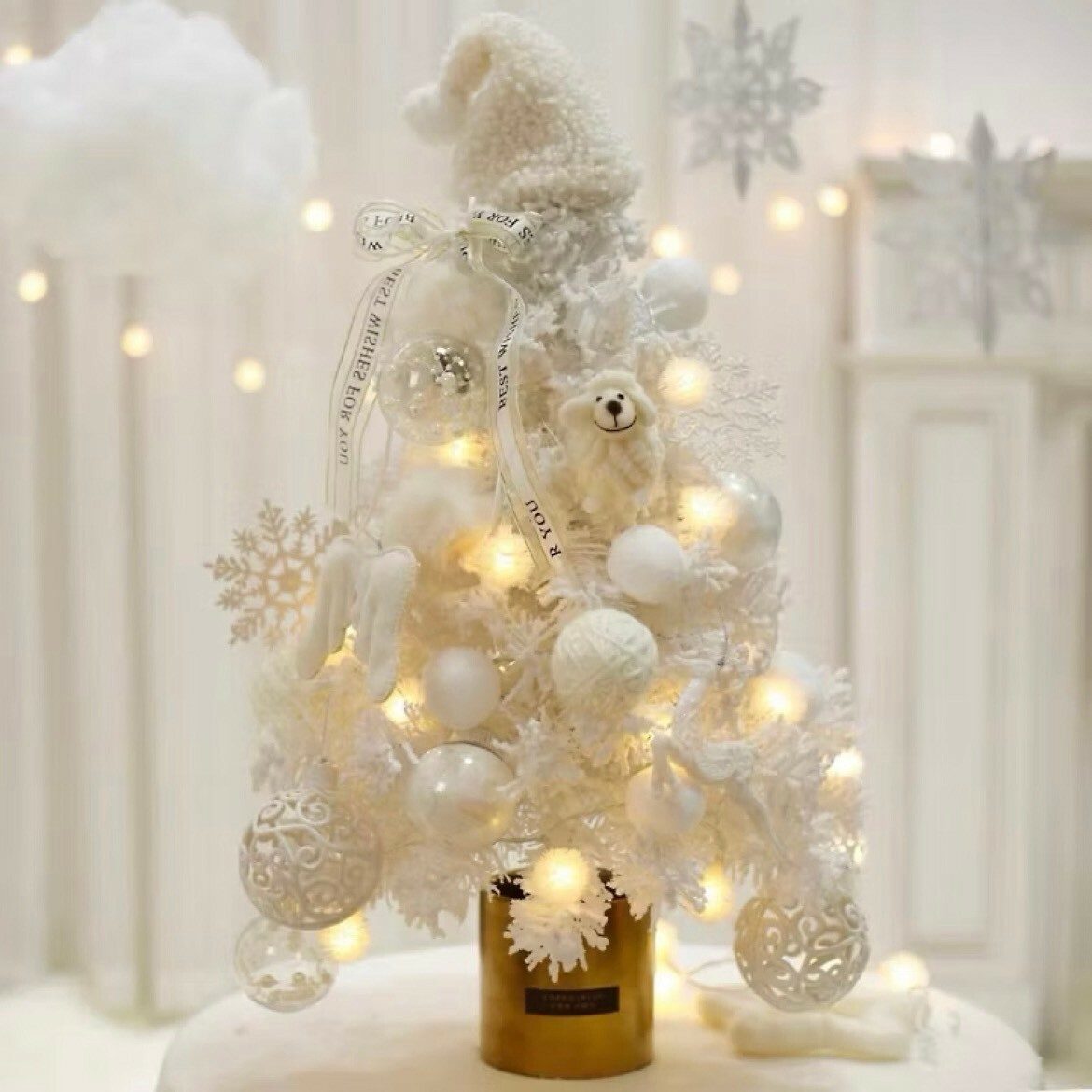 植絨下雪款白色聖誕樹 12/10結束預購 精緻仿真誕樹