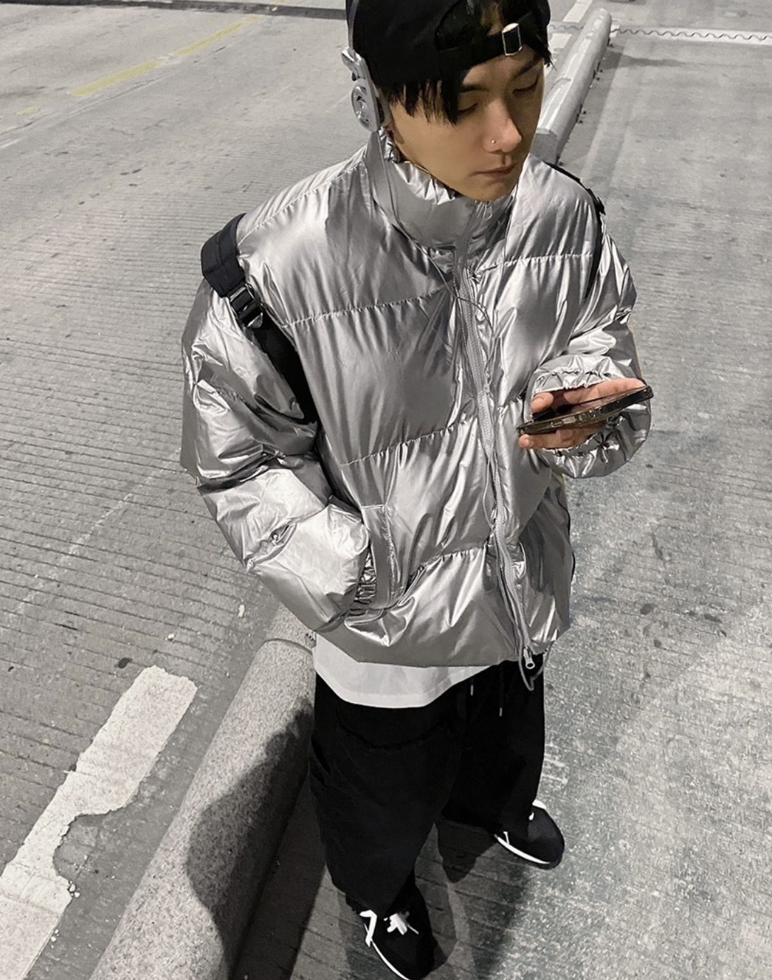 HOLYINCODE (SALE) 金屬感漆皮羽絨外套（7 COLOR）