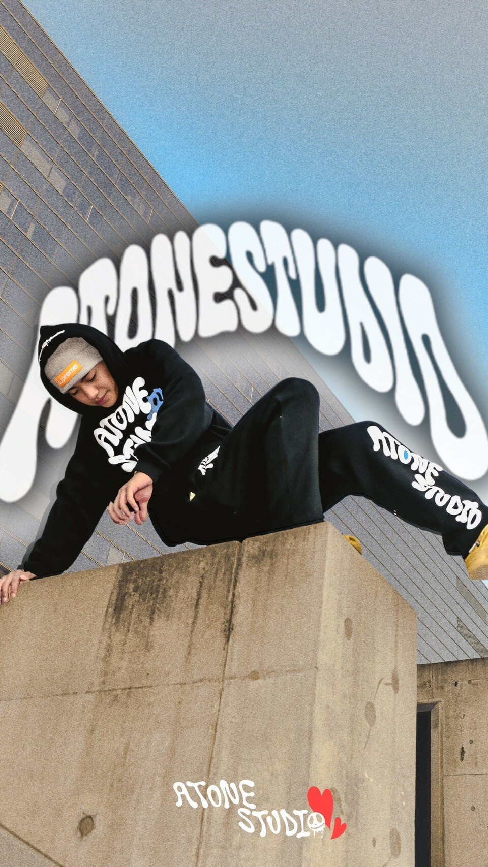 ATONE STUDIO  (SALE) 帽TEE 鬼臉捉迷藏 “PEEKABOO” HOODIE（5 COLOR）