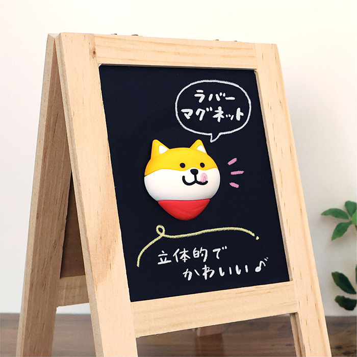柴犬 立體大頭磁鐵｜日本MIND WAVE
