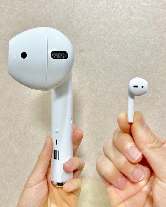 巨大Air耳機造型藍牙喇叭| FM收音機 可插TF卡| 韓國熱銷| 交換禮物 聖誕禮物