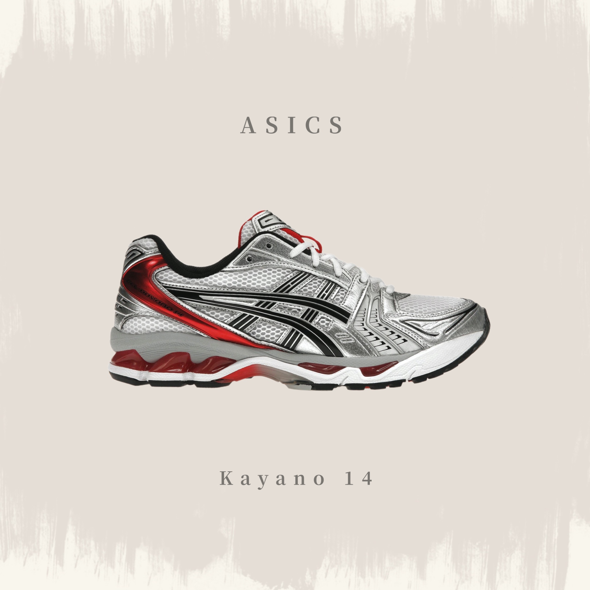 ASICS 亞瑟士GEL-KAYANO 14 白紅1201A019-103