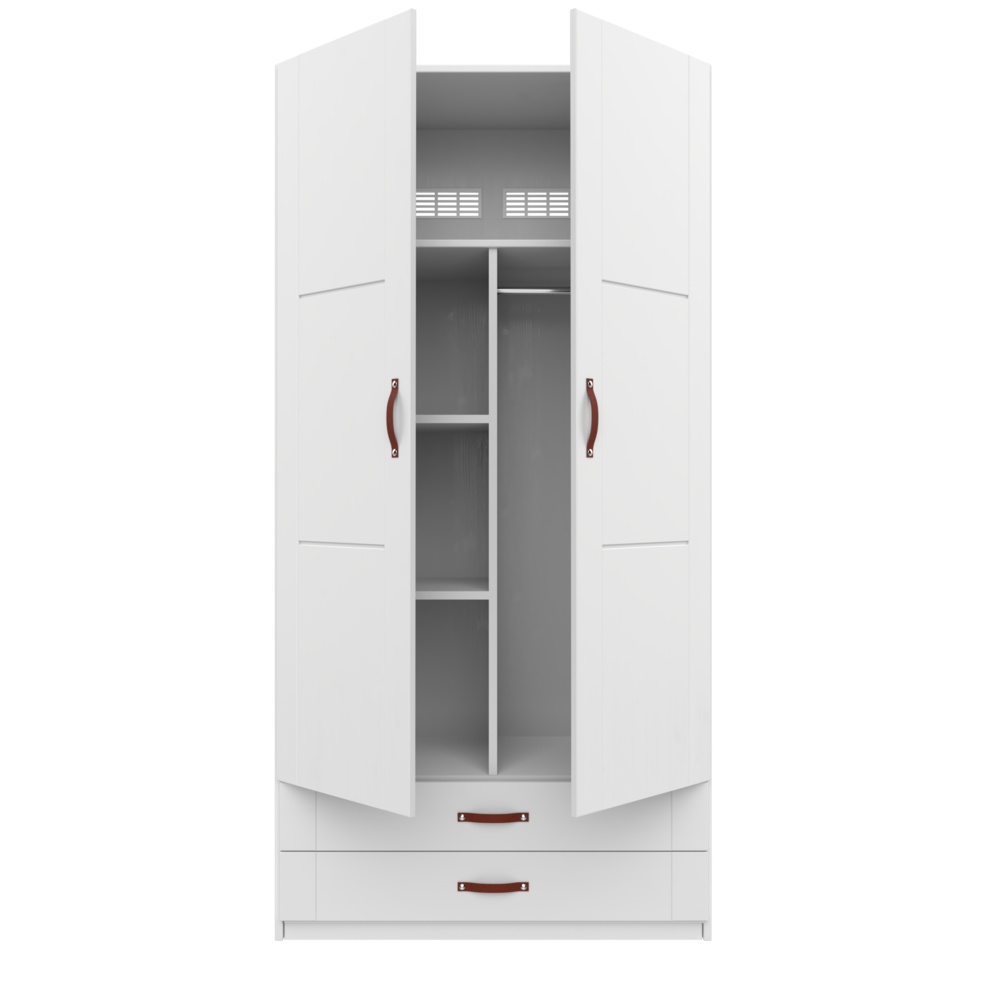 Lifetime Wardrobe with 2 Doors and 2 Drawers