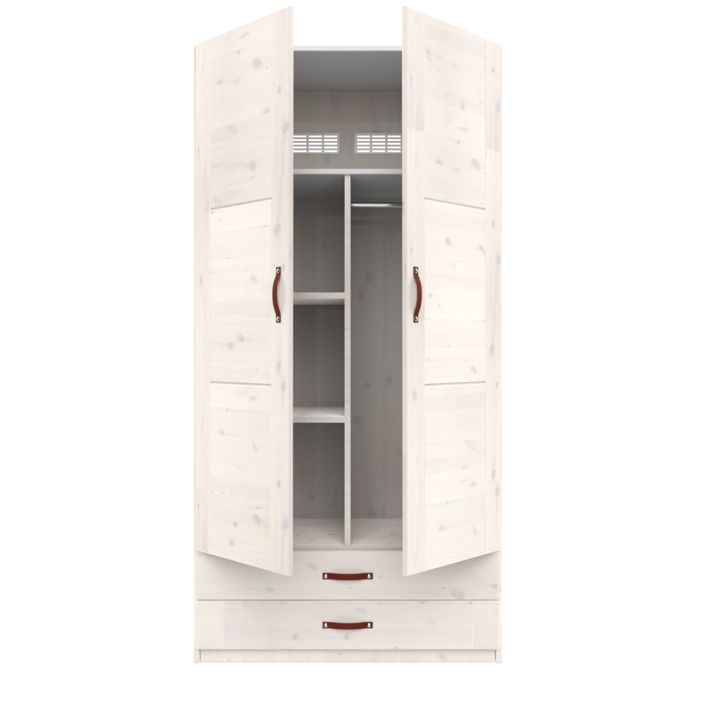 Lifetime Wardrobe with 2 Doors and 2 Drawers