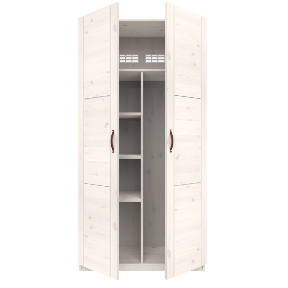 Lifetime 2 Doors Wardrobe With Shelves and Clothes Rail