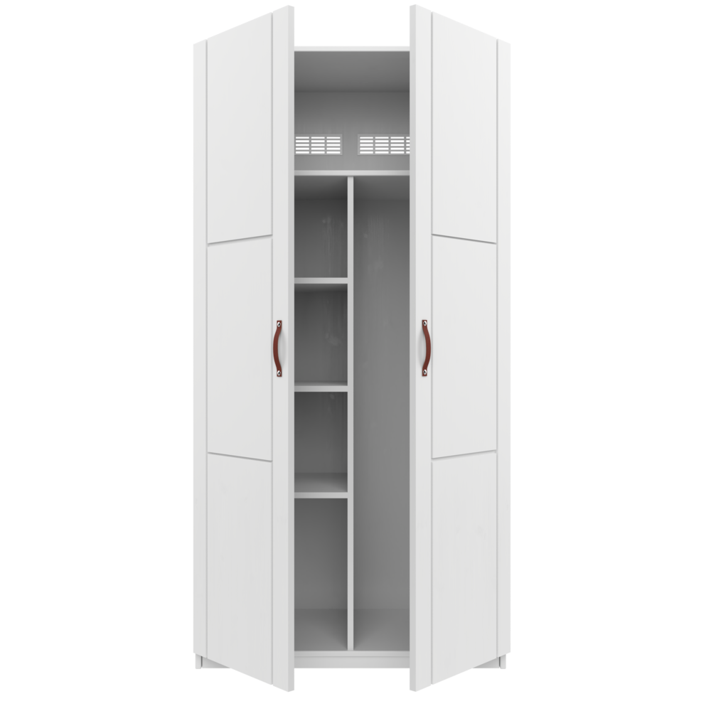 Lifetime 2 Doors Wardrobe With Shelves and Clothes Rail