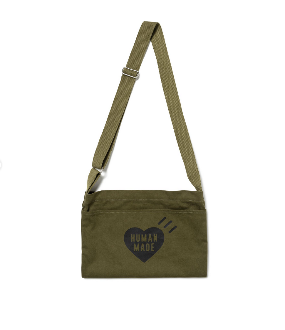 Human Made 2 Way Shoulder Bag (Olive Drab)