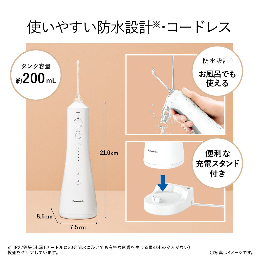 Panasonic超聲波沖牙機(EW-DJ55-W)