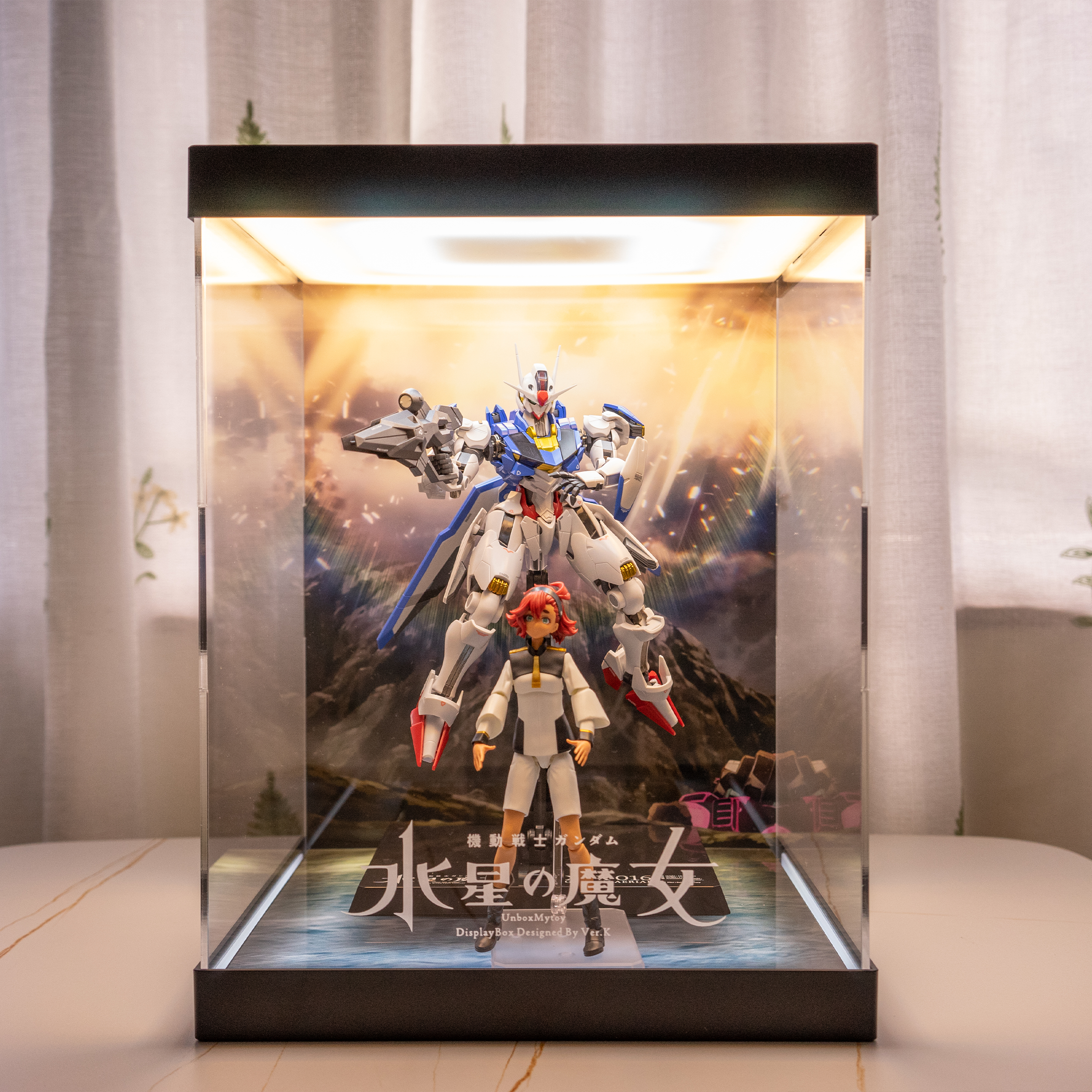 AOWOBOX】高達水星之魔女鋼彈高透主題展示盒