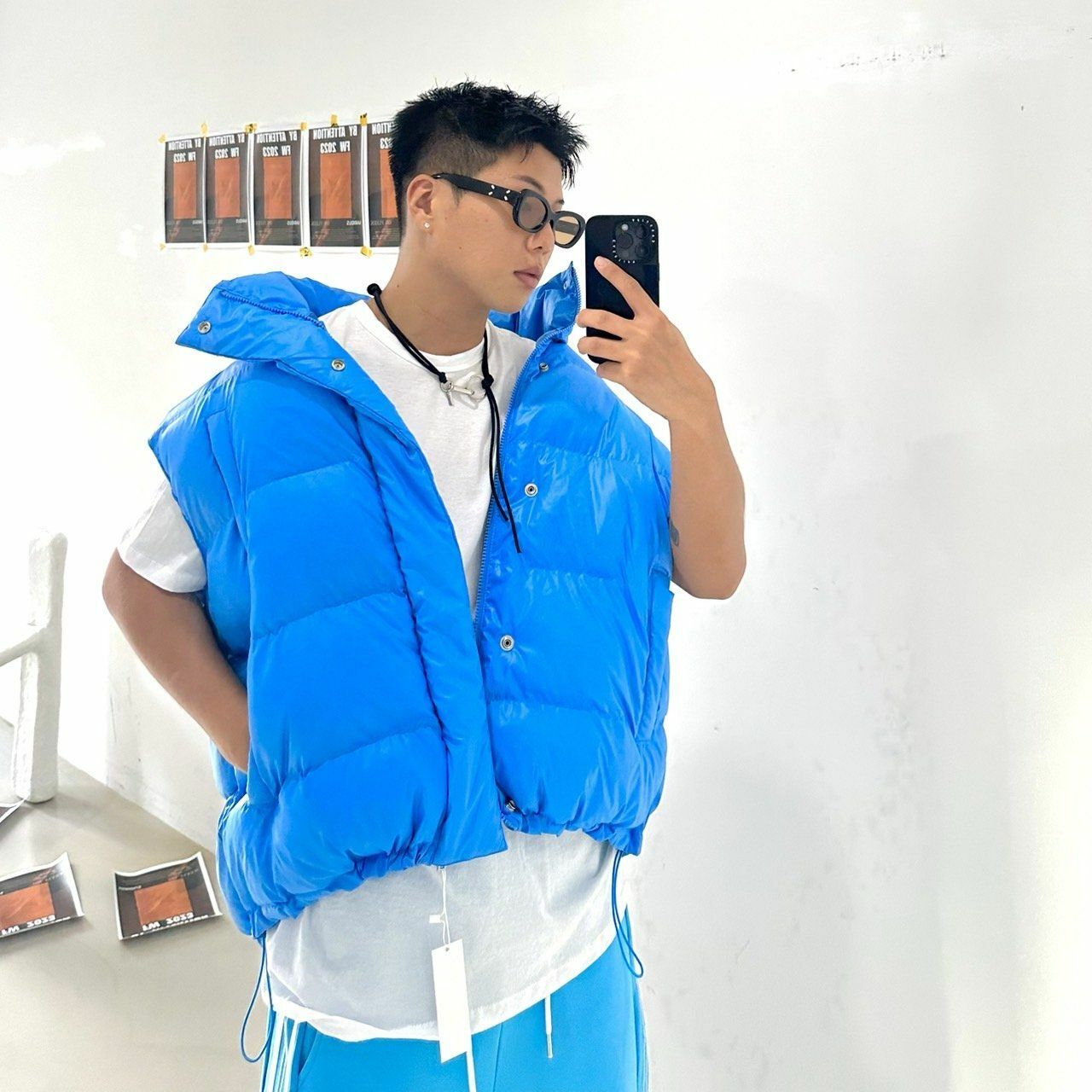 高領拉鍊背心褸(羽絨) BY ATTENTION-081V