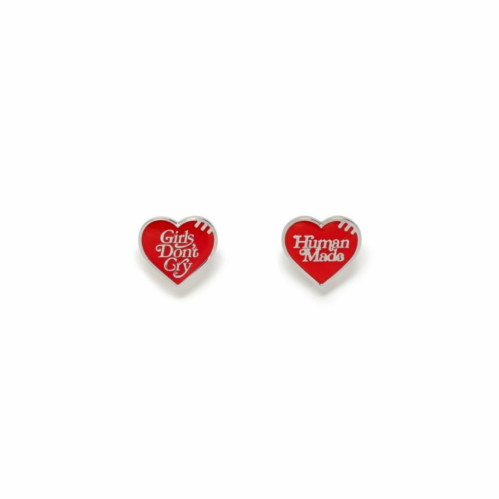 2023AW HUMAN MADE OTSUMO PLAZA GDC PINS SET 2P GIRLS DON'T CRY 愛心 胸針 別針 現貨