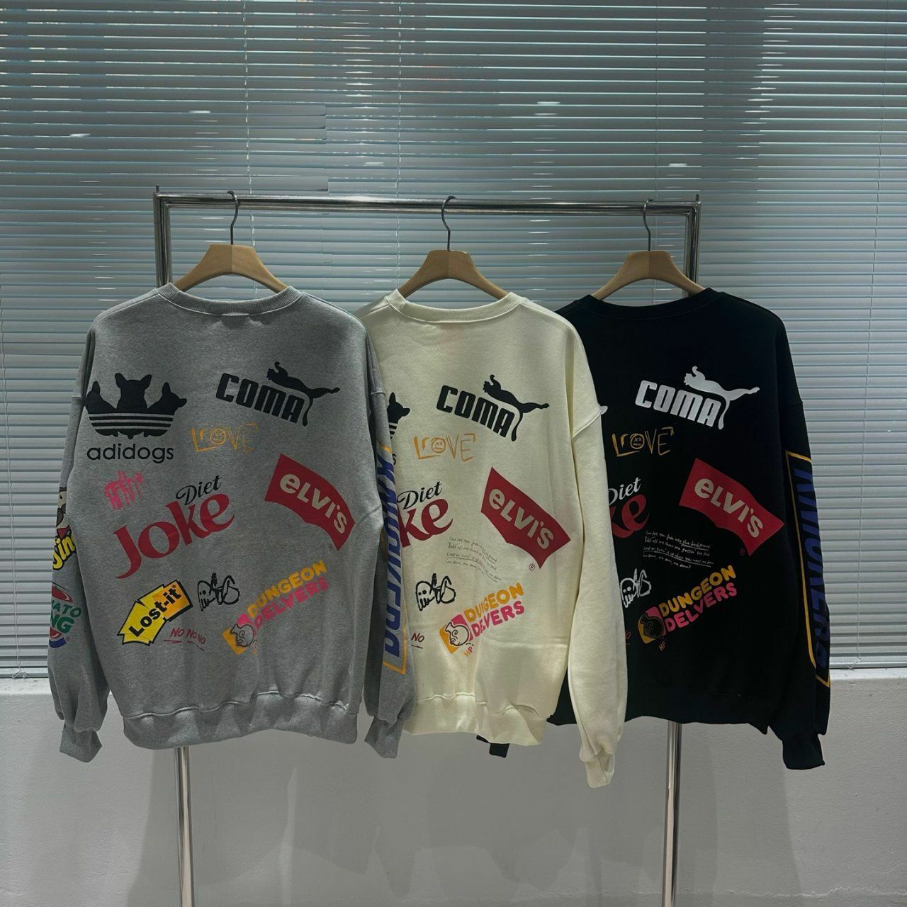 惡搞圖案英文字衛衣 BY ATTENTION-085T