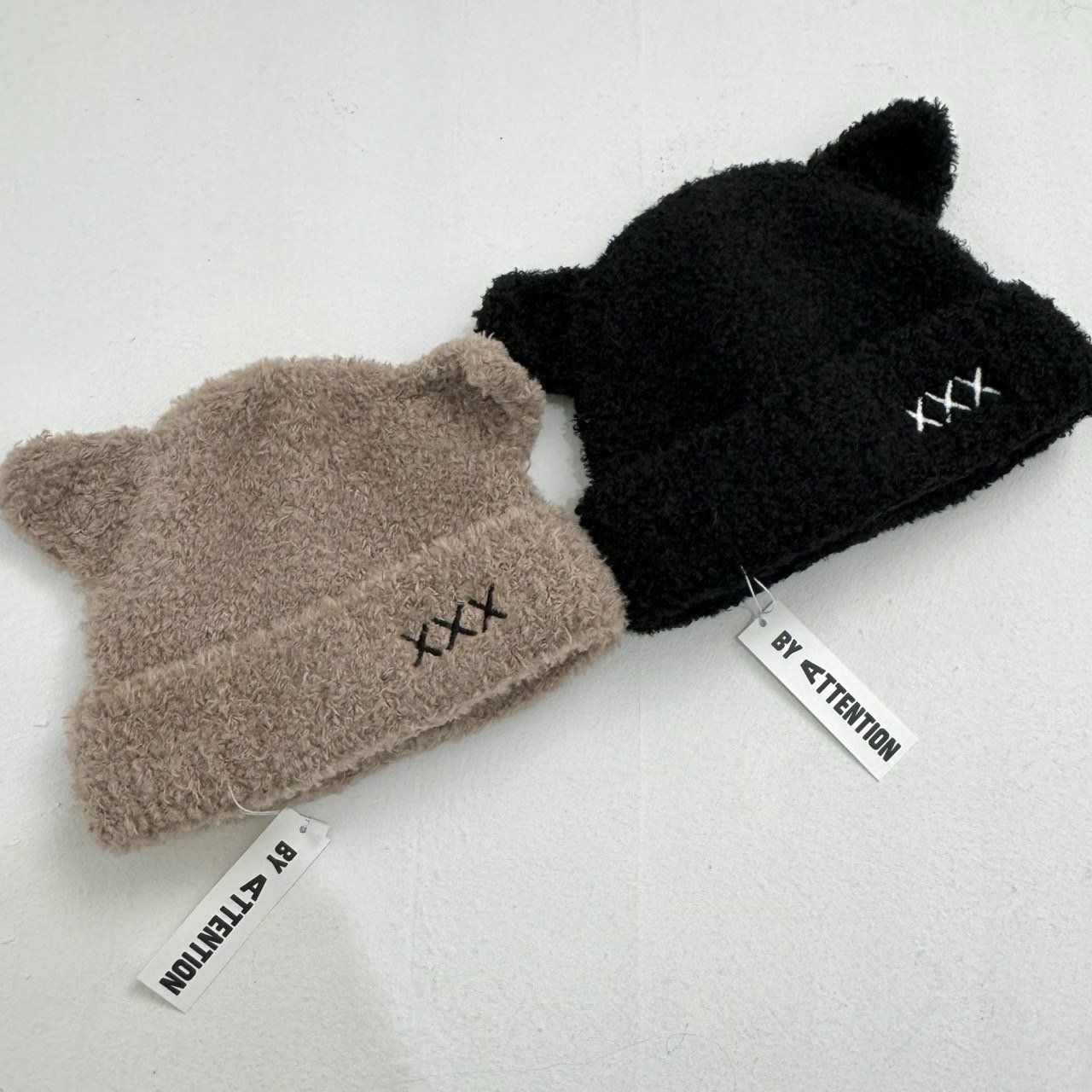 熊耳朵針織冷帽 BY ATTENTION-092H
