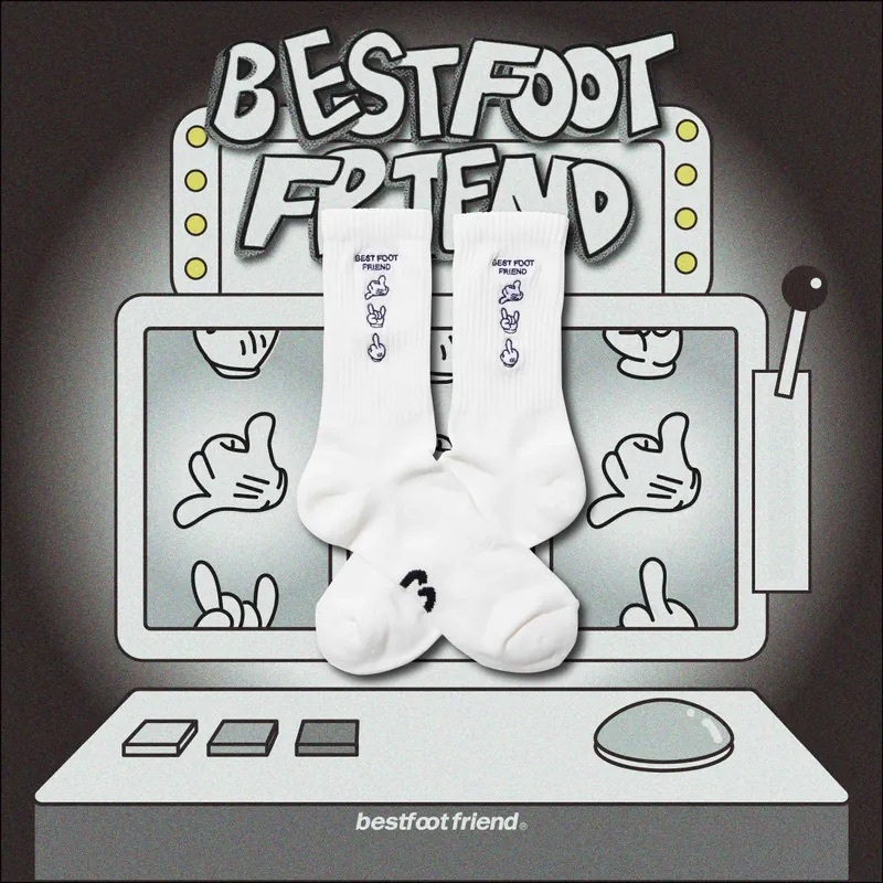 BFF Gesture Socks 手勢襪 BF23097-WH