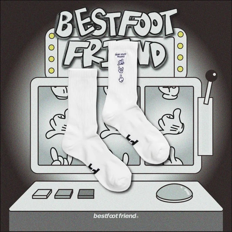 BFF Gesture Socks 手勢襪 BF23097-WH