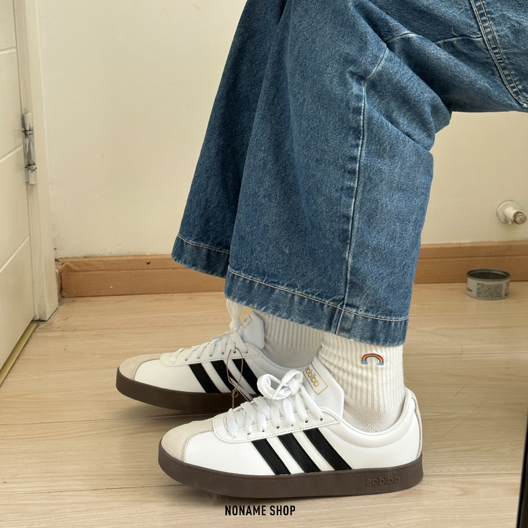 ADIDAS VL COURT 2.0 休閒鞋 小SAMBA 棕 (男/女款)