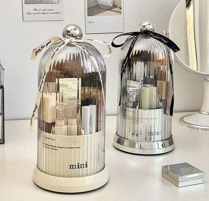 《3373》ins可旋轉式化妝品用具收納盒