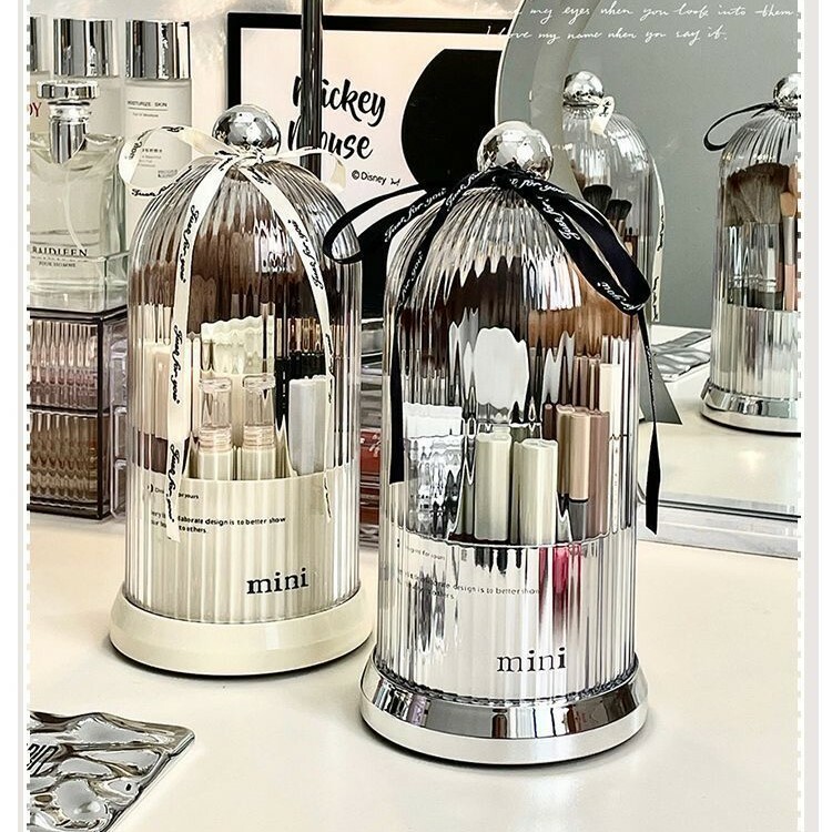 《3373》ins可旋轉式化妝品用具收納盒