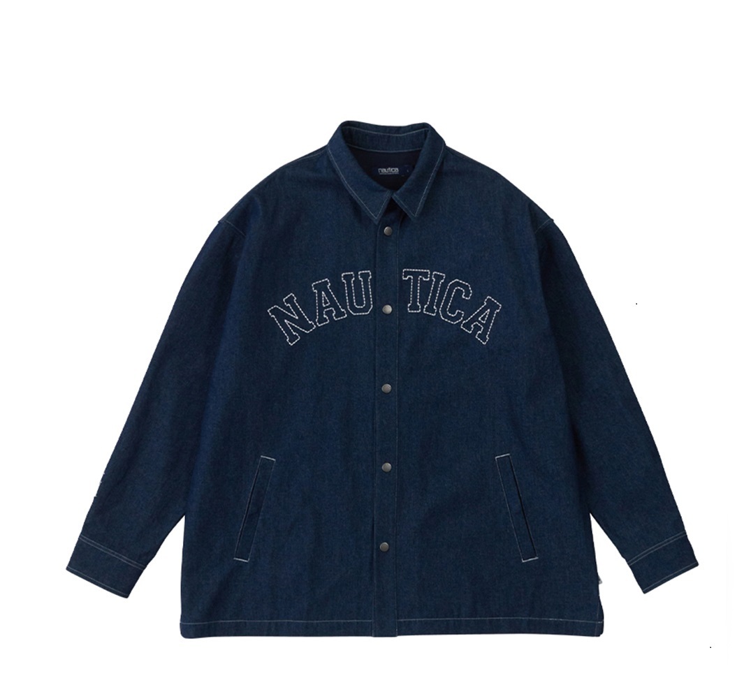 NAUTICA 韓國 ARCH SHIRTS 513 法蘭絨 格紋 INDIGO 丹寧 牛仔 襯衫 外套 現貨