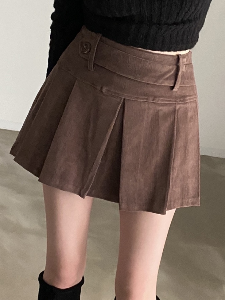 KR BROWNIE MINI SKIRT (2 COLORS)
