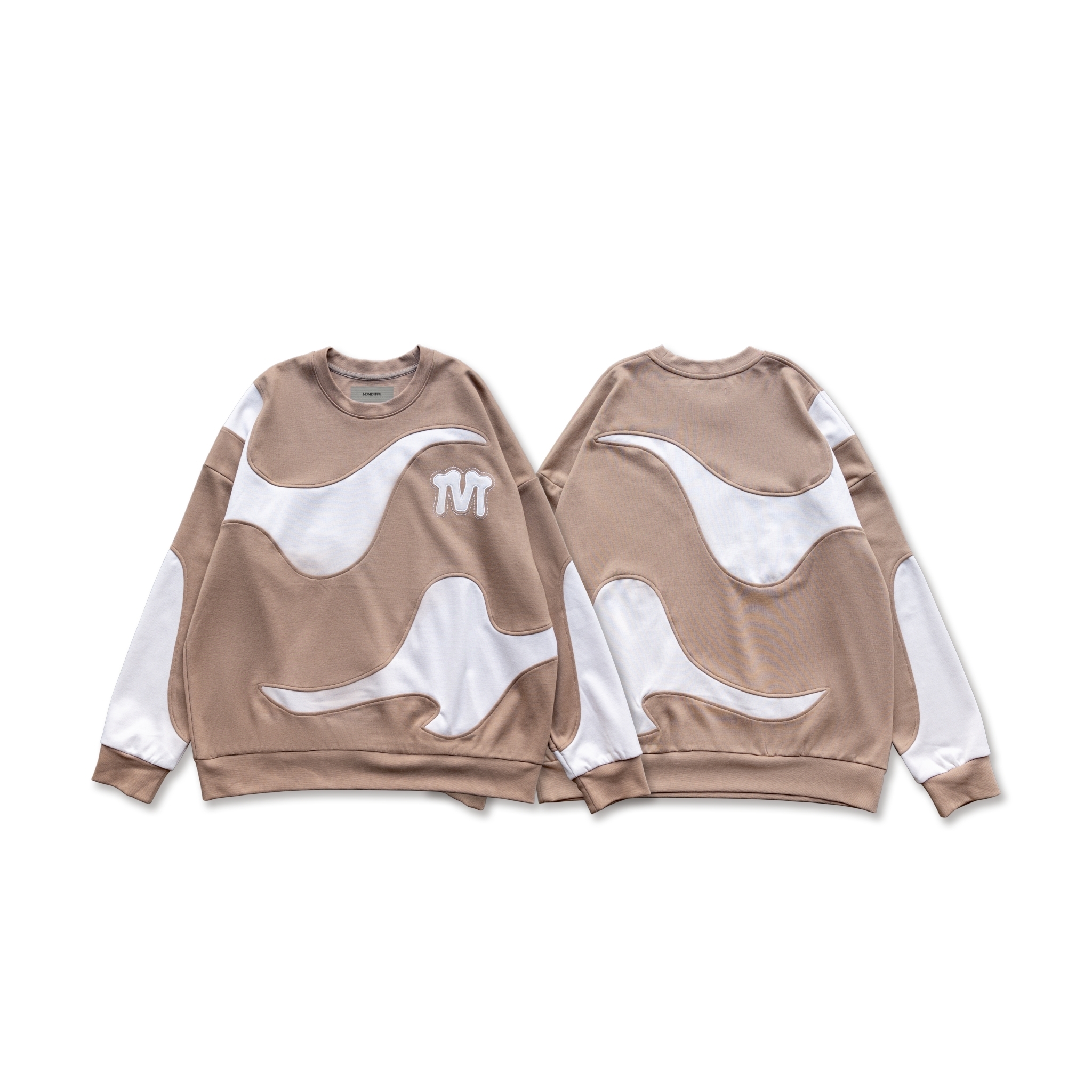 MOMENTUM Fall-Winter 2023 Waves Sweatshirt 弧型拼接衛衣