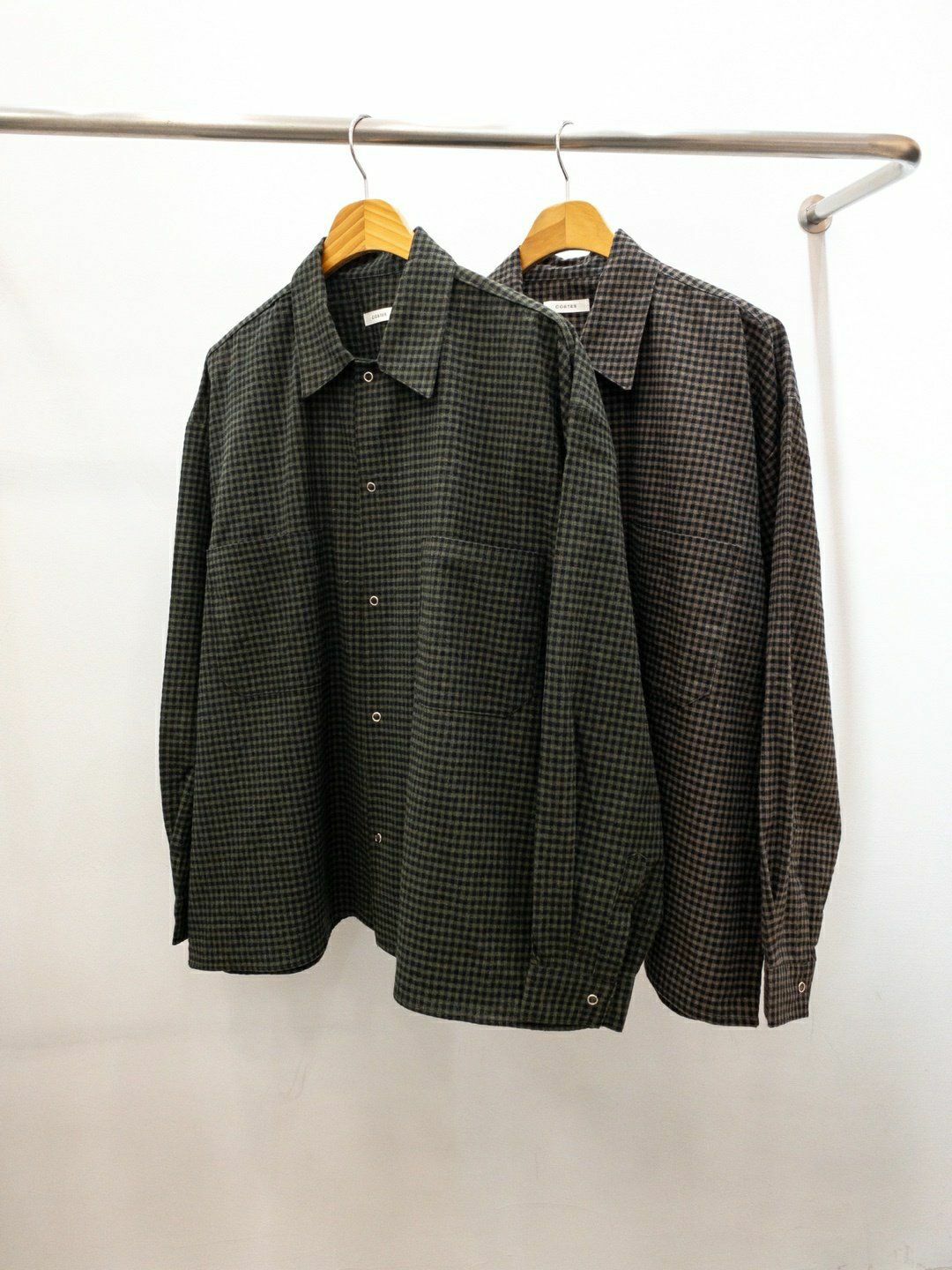 格仔長袖恤衫 COSTES-005S