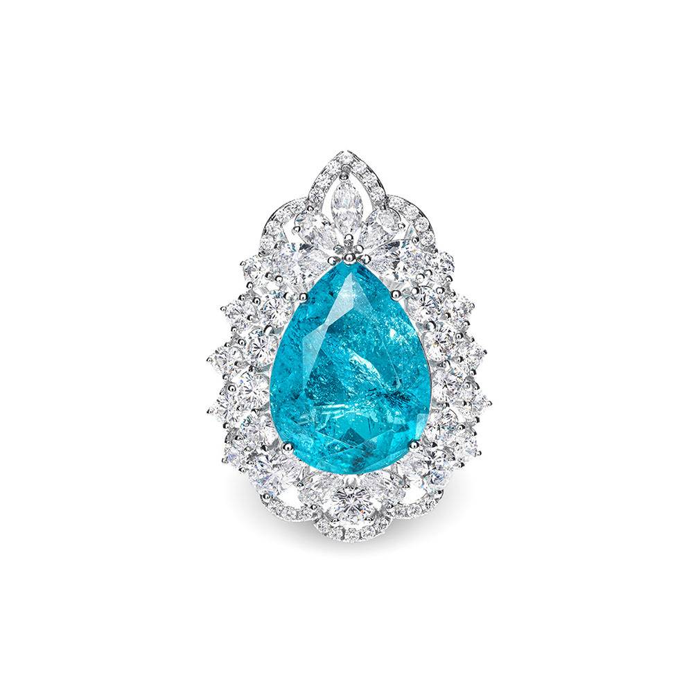 帕拉合成鋯石吊墜  925銀吊墜