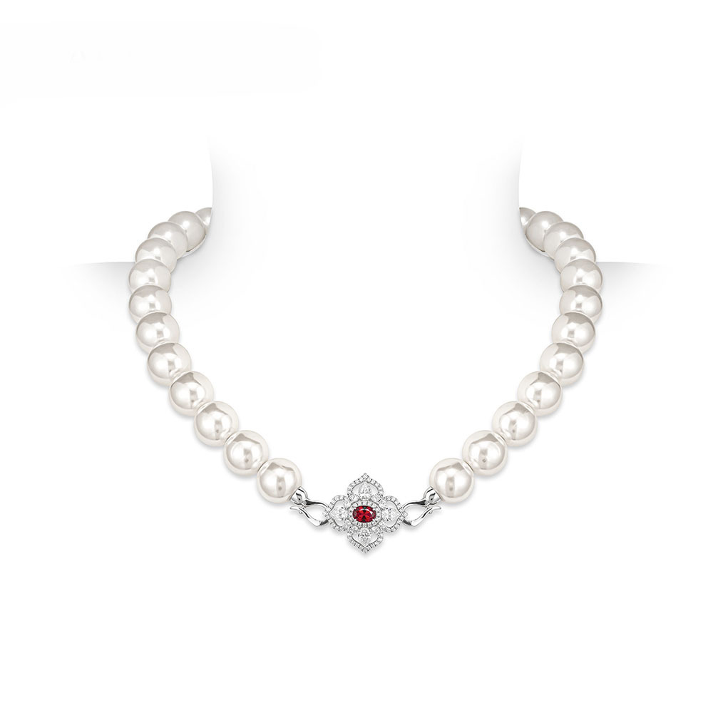 多功能仿珍珠項鍊 925銀項鍊