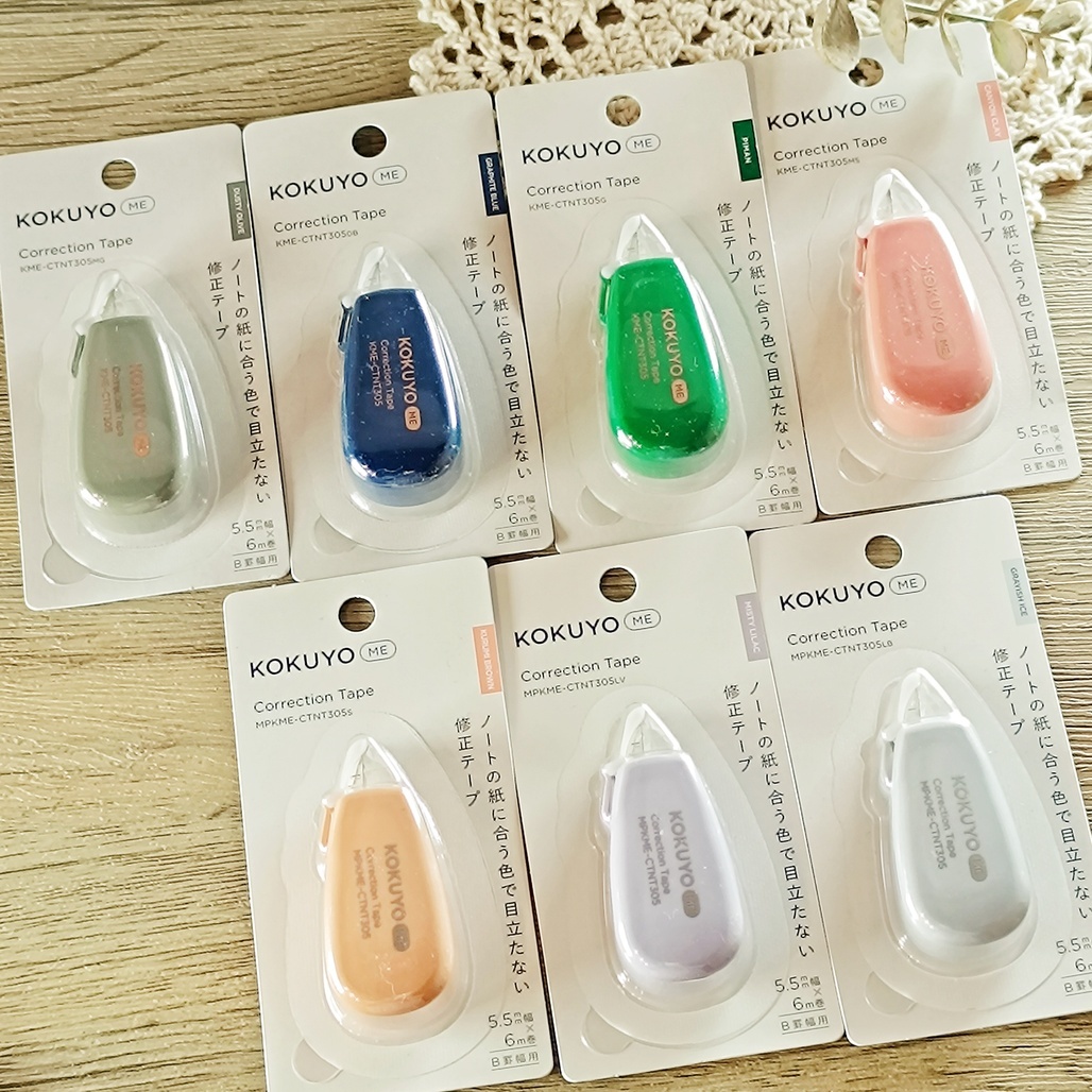 日本KOKUYO．ME系列 象牙白修正帶 (6m/B罫)  共7色