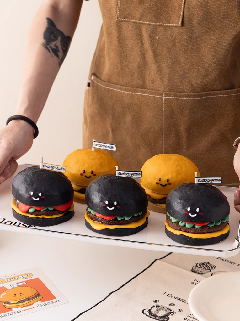 【預購】聖誕節🌲交換禮物必買 超可愛漢堡香氛蠟燭禮盒🍔