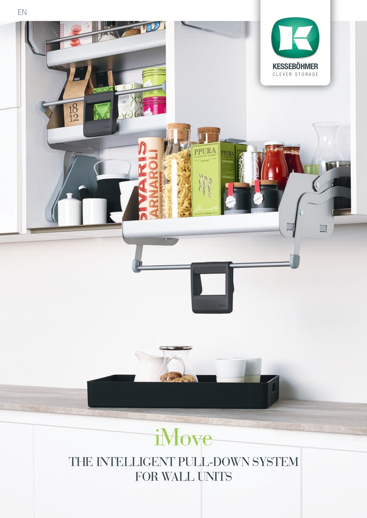 iMove 吊櫃拉籃目錄 p1 - THE INTELLIGENT PULL-DOWN SYSTEM FOR WALL UNITS