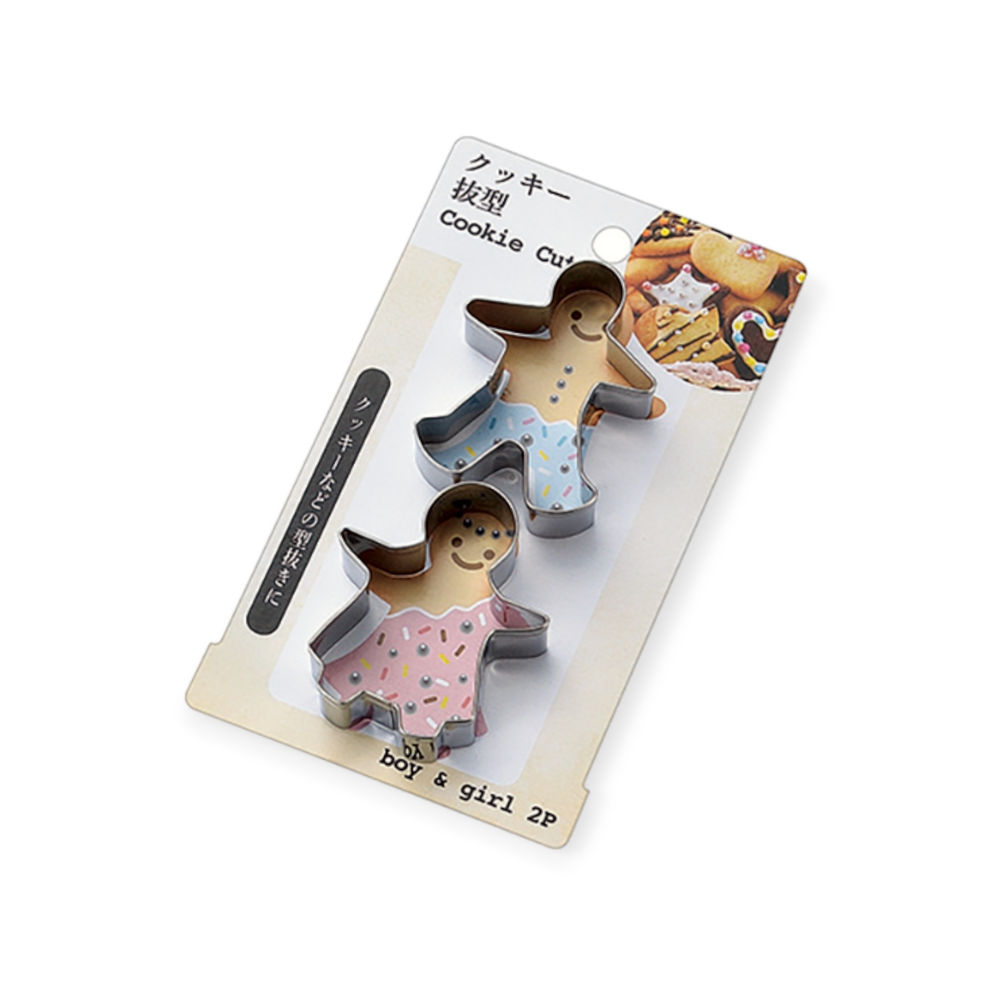 日本 Echo 男&女曲奇模具2枚