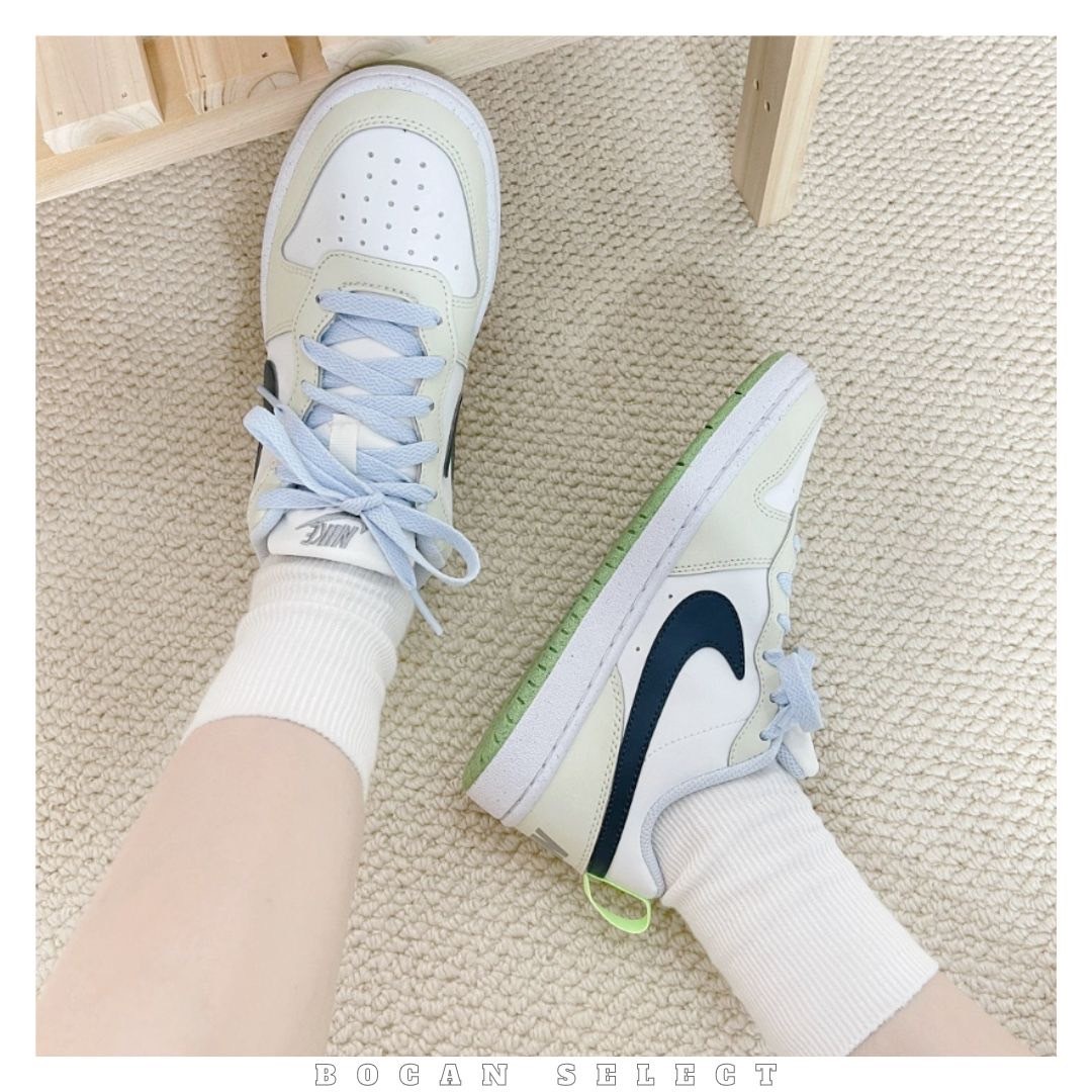 NIKE COURT BOROUGH 奶油抹茶 小白鞋（FV8121-131）