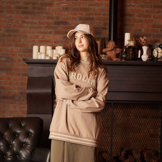 NCAA 長袖 大學T 北卡羅萊納 淺卡其 螺紋 毛巾布 中性 7255100831