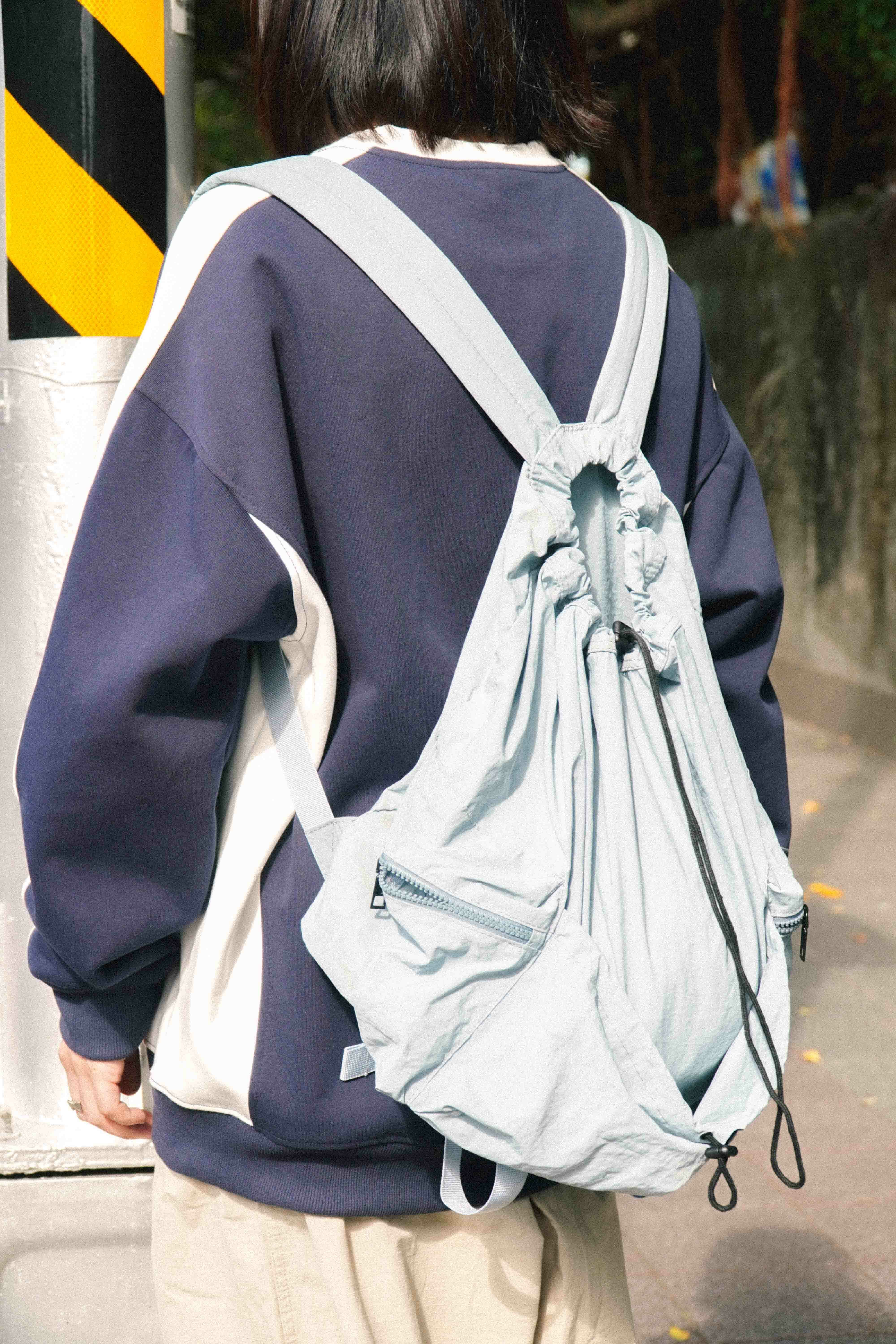 『Always_Good』多夾層 束口繩 尼龍 後背包