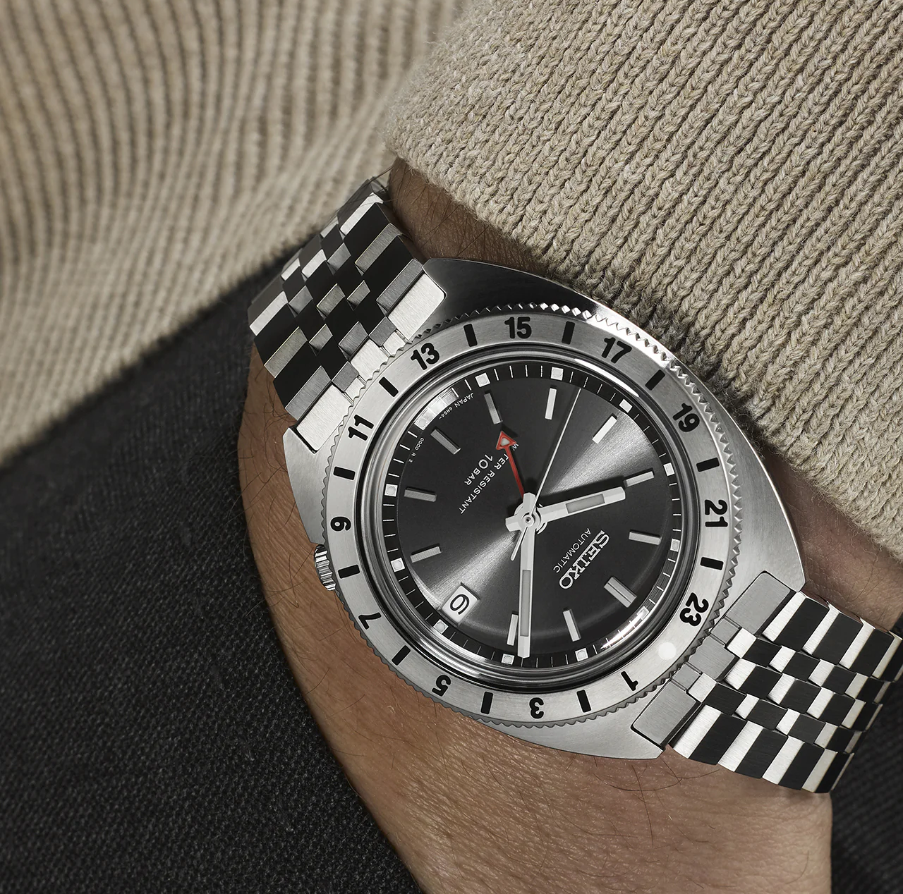 萬年鐘錶 - SEIKO PROSPEX 重現1968經典  Land G.M.T.限量版傳承60年代經典風格潛水機械男錶   SPB411J1 / 6R54-00A0N    錶徑38.5MM