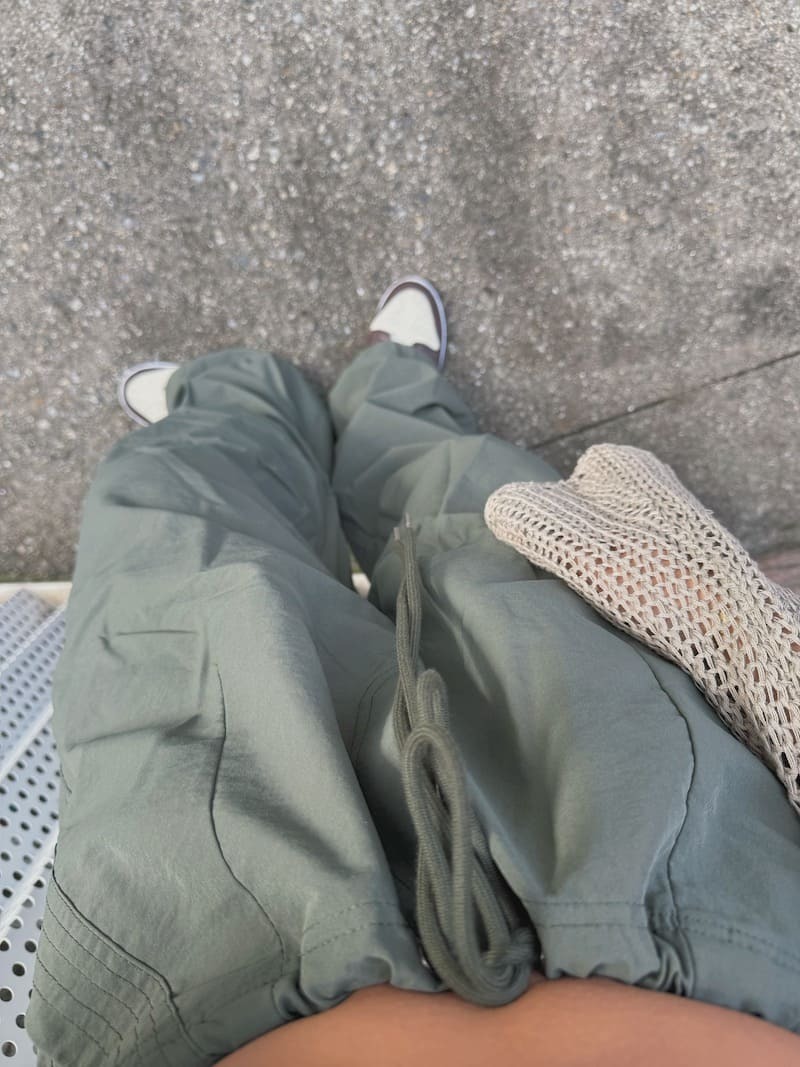 美式灰綠工裝褲