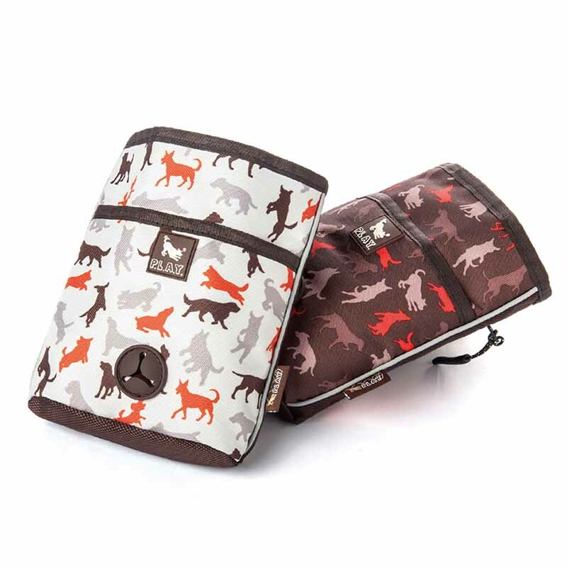 【寵物陪伴、訓練用品】P.L.A.Y. 露營野趣-多功能寵物訓練袋（狗狗造型花紋款）