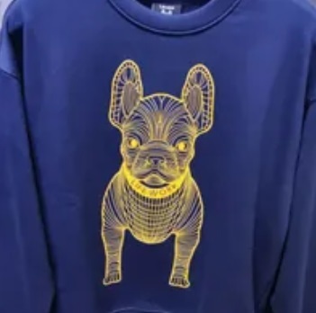 [S] LIFEWORK RADOK PRINT SIGNATURE SWEATSHIRT,NAVY, LW235MT990-27 (SLW419)