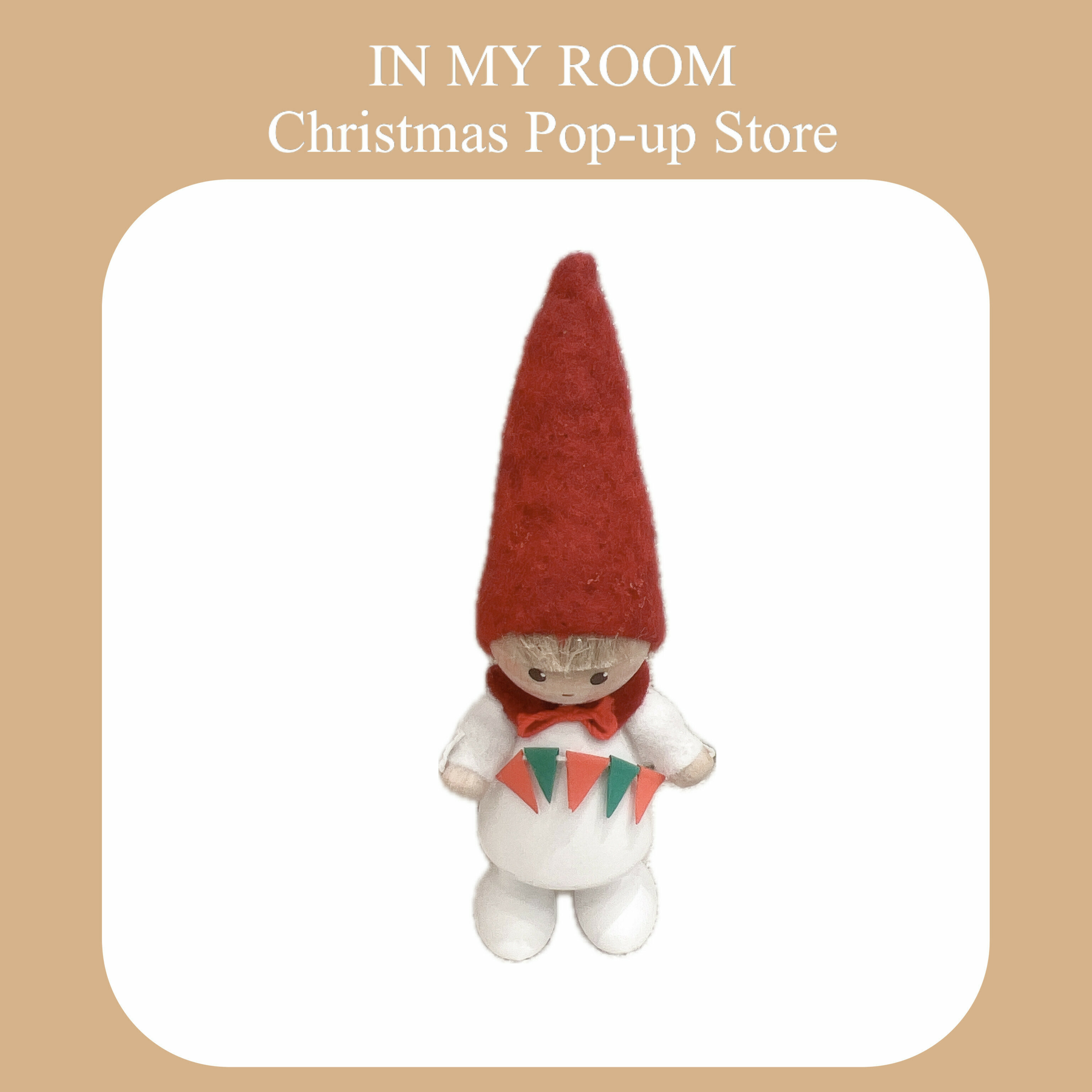 聖誕小男孩旗子娃娃