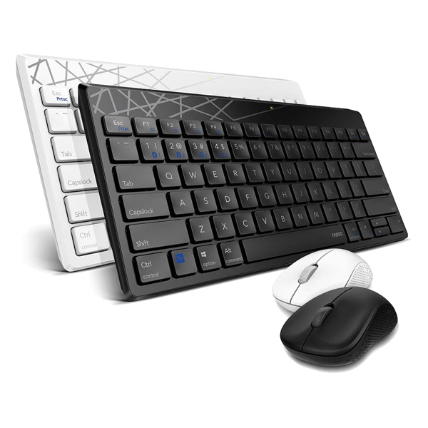 Rapoo 雷柏 8000T 三模多工切換靜音無線光學鍵鼠組