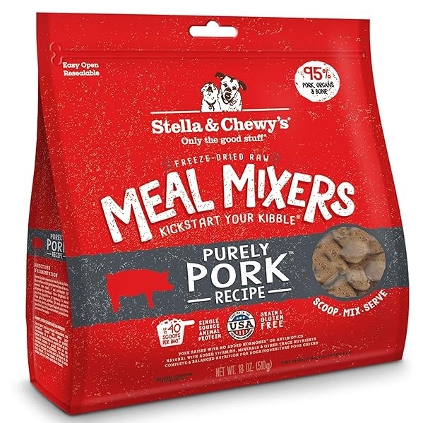 Stella's & Chewy's Meal Mixers Purely Pork Recipe．3.5oz/18oz